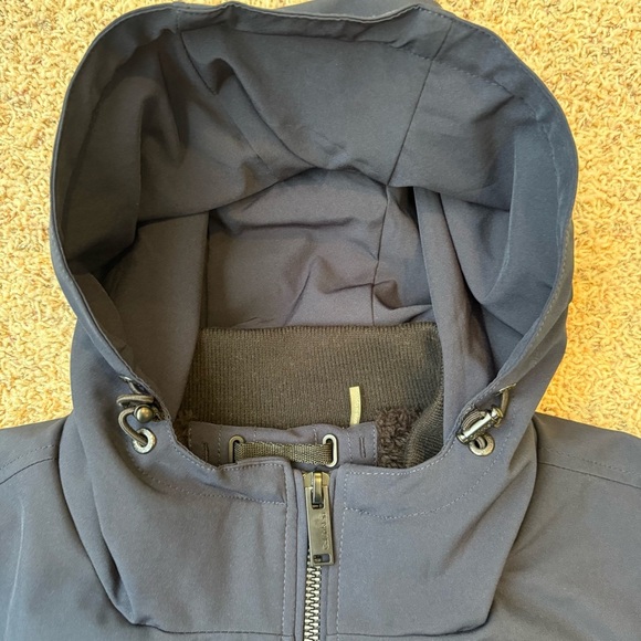 Mens Calvin Klein Winter Coat Snow Hooded  Faux Sherpa Lined Jacket XXL Navy - Picture 7 of 15